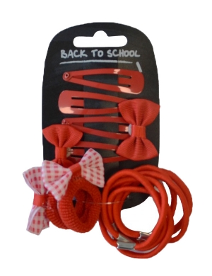 Bow Clips & Bobbles - Red